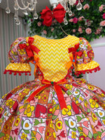 Vestido Marie Junino Quermesse de Luxo