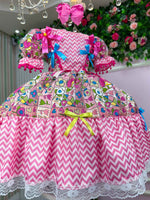 Vestido Marie Junino Quermesse de Luxo + Saiote