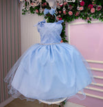 Vestido Marie Mariely Azul Bebe