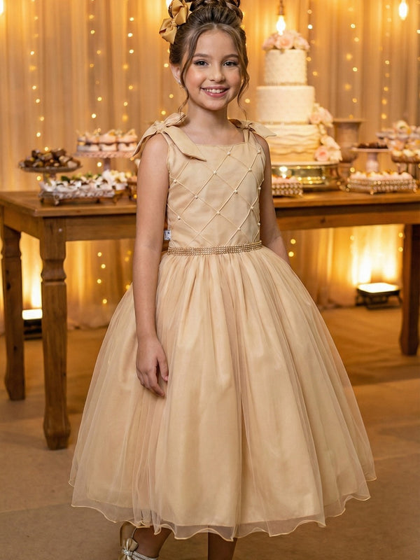 Vestido Marie Mariely Dourado