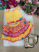 Conjunto Junino Banana Club Luxo Sofia Xadrez
