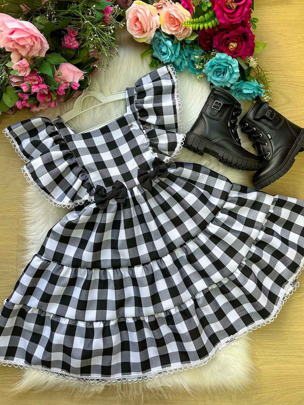 Vestido Banana Club Aline Xadrez