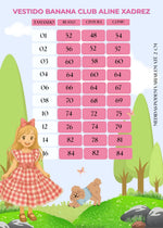 Vestido Banana Club Aline Xadrez Mãe e Filha