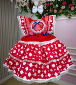Vestido Bella Child Junino Quermesse do Coração