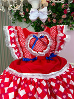 Vestido Bella Child Junino Quermesse do Coração