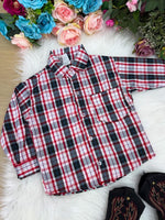 Camisa Junina Xadrez Liam Branco