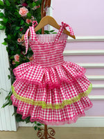 Vestido Banana Club Luxo Arraia do Chamego Pink