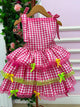 Vestido Banana Club Luxo Arraia do Chamego Mãe e Filha