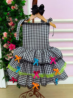 Vestido Banana Club Luxo Arraia do Chamego Mãe e Filha