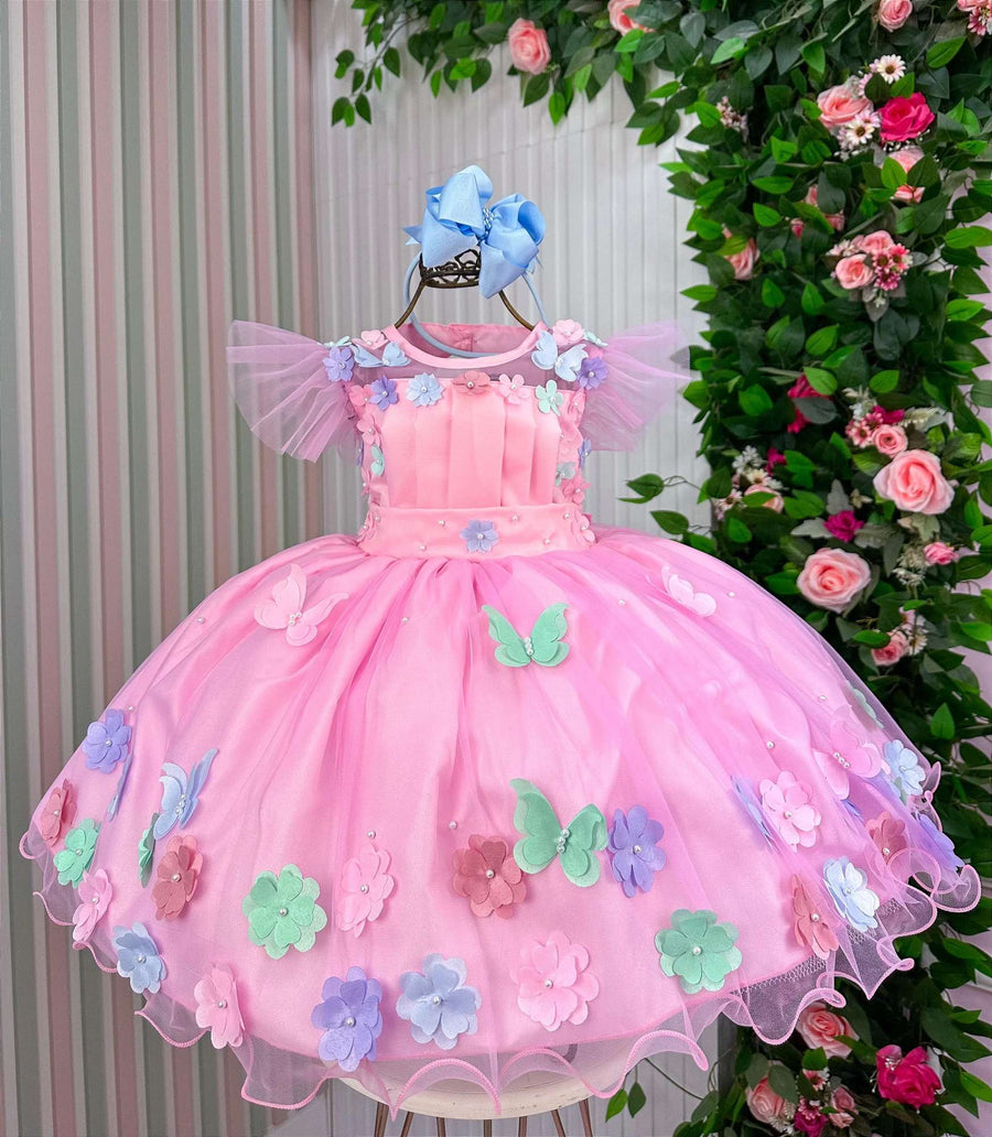 Vestido Marie Jardim Encantado Isis Luxinho