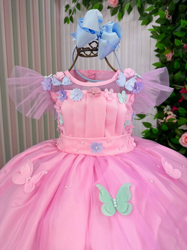 Vestido Marie Jardim Encantado Isis Luxinho + Saiote