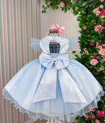 Vestido Marie Jardim Encantado Isis Luxinho + Saiote