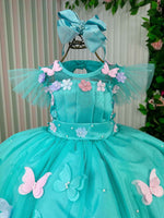 Vestido Marie Jardim Encantado Isis Luxinho + Saiote