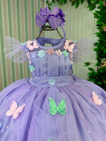 Vestido Marie Jardim Encantado Isis Luxinho + Saiote