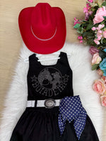 Vestido Blogueirinha Boiadeira do Sertão Preto