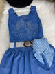 Vestido Blogueirinha Boiadeira do Sertão Jeans