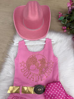 Vestido Blogueirinha Boiadeira do Sertão Rosa