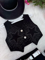 Conjunto Blogueirinha Boiadeira Estrelada