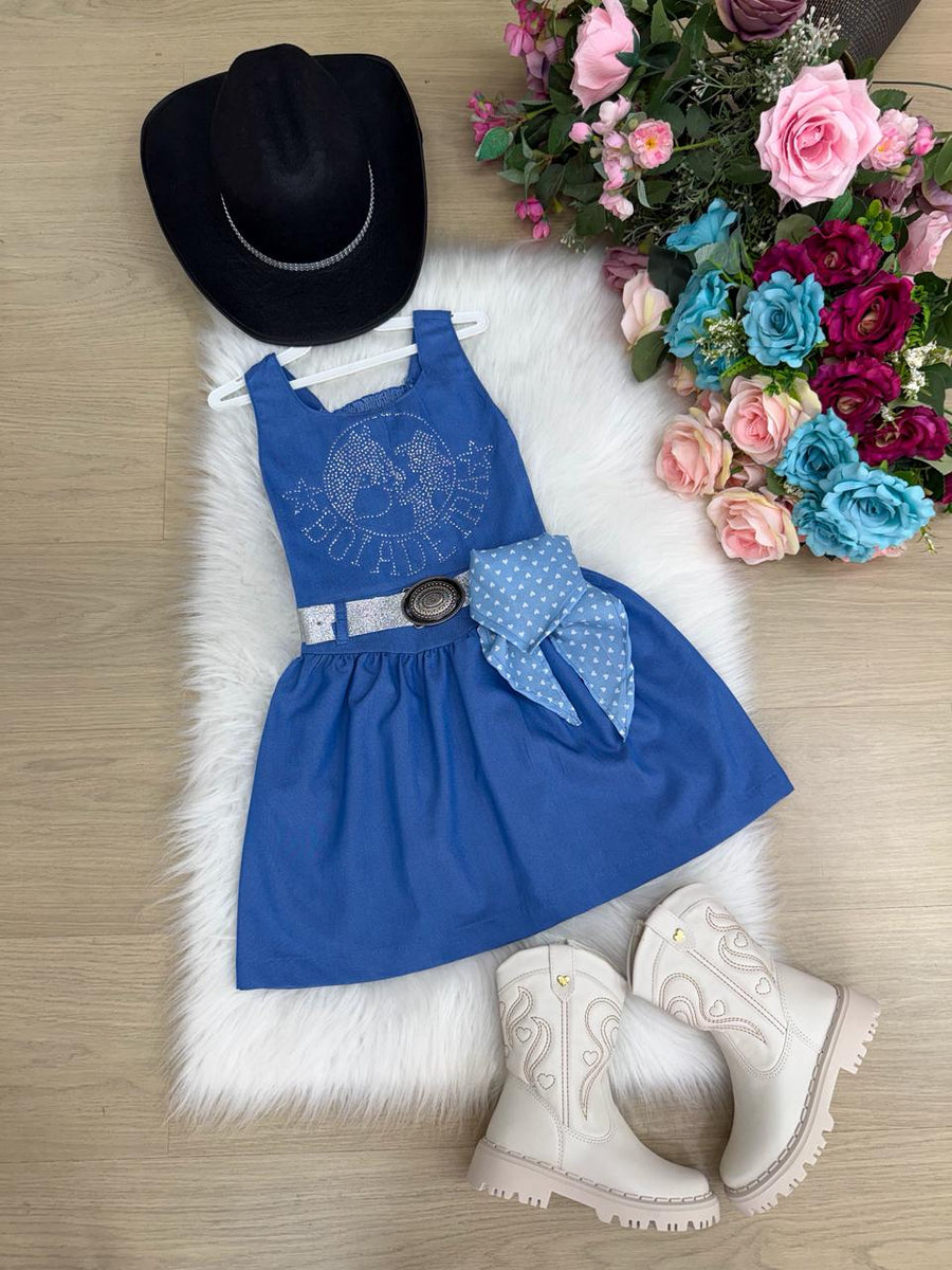 Vestido Infantil Boiadeira