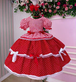 Vestido Junino Mimadine Luxo Stefanny Vermelho