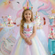 Vestido Mini Miss Temático Unicornio - Colorido - Arco iris
