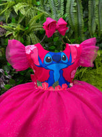 Vestido Tematicos Ysa Kids Lilo Stitch com Led
