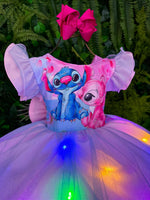 Vestido Tematicos Ysa Kids Lilo Stitch com Led