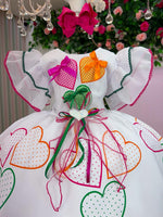 Vestido Marie Junino Luxo Noivinha/Noiva dos Corações