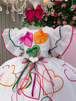 Vestido Marie Junino Luxo Noivinha/Noiva dos Corações