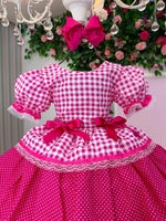 Vestido Junino Mimadine Luxo Stefanny Pink