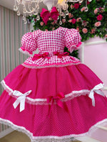 Vestido Junino Mimadine Luxo Stefanny Pink