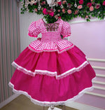 Vestido Junino Mimadine Luxo Stefanny Pink