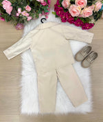 Conjunto Social Miss Cherry Jorge Terno Palha