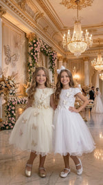 Vestido Juvenil - Midi Vila Lele Sabrina Daminha/Florista