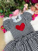 Conjunto Junino Banana Club Luxo Luana Preto