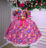 Vestido Marie Junino Luxo Luz da Fogueira
