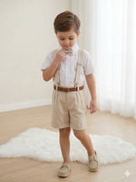 Conjunto Miss Cherry Social Linho Shorts Gustavo Modelo 2