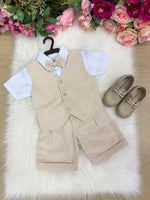 Conjunto Social Miss Cherry Leandro Colete Linho
