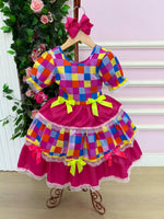 Vestido Junino Mimadine Luxo Amora