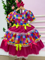 Vestido Junino Mimadine Luxo Amora