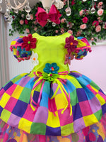 Vestido Marie Junino Luxo Arraia da Aquarela