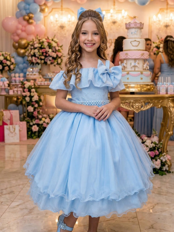 Vestido Bella Child Martina Azul Bebe