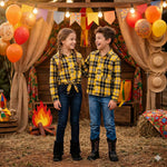 Camisa Flanelada Xadrez Junina Rian Amarelo