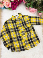Camisa Flanelada Xadrez Junina Rian Amarelo