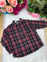 Camisa Flanelado Xadrez Junina Bento Preto