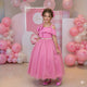 Vestido Longo Banana Club Doce Elegância Rosa Chiclete