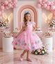 Vestido Marie Jardim Encantado Isis Luxinho Rosa