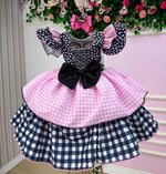 Vestido Marie Junino Luxo Ursinho do Sertão Mimosa Preto