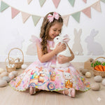 Vestido Marie Coelhinho Rosa Bebe