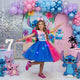 Vestido Tematicos Ysa Kids Lilo Stitch Pink e Azul com Led